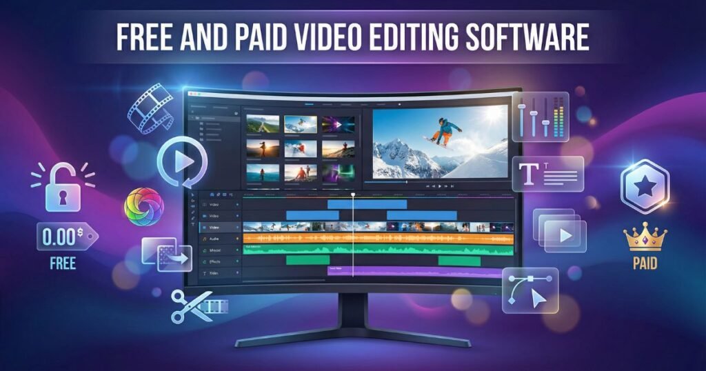Free and Paid Video Editing Software in 2026 – Full Guide
