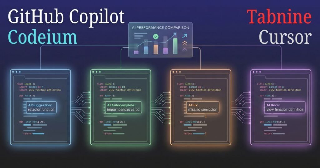 GitHub Copilot vs Codeium vs Tabnine vs Cursor in 2026
