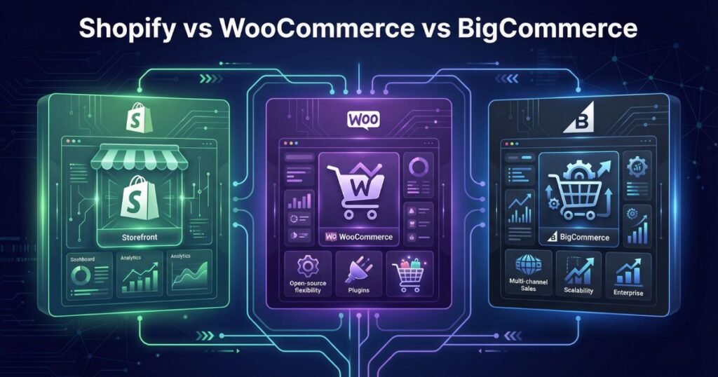 Shopify vs WooCommerce vs BigCommerce in 2026