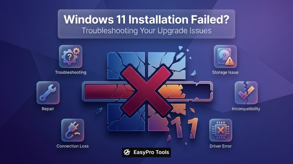 Windows 11 Installation Failed? 15 Errors & Fixes Explained